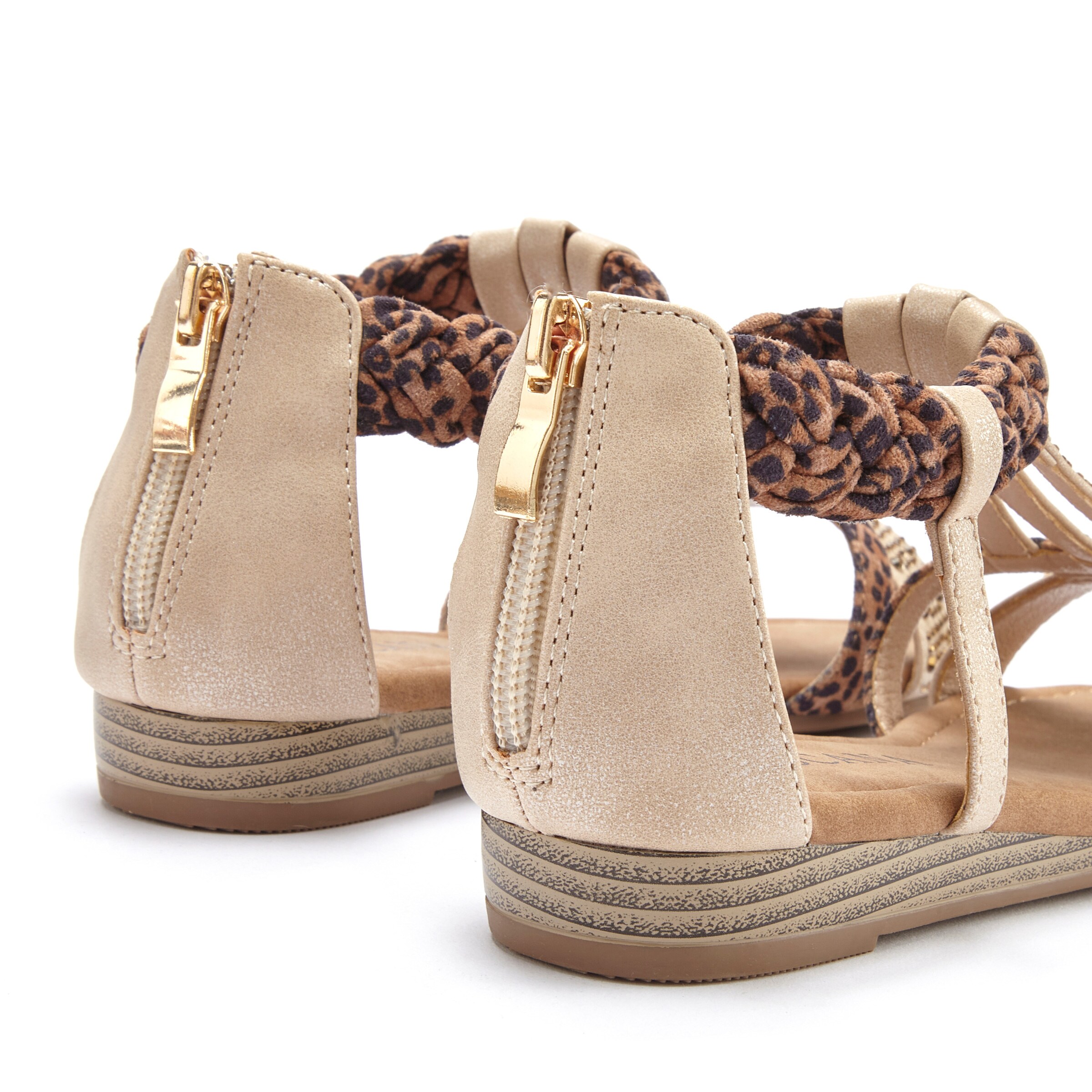 LASCANA Sandale in beige-braun