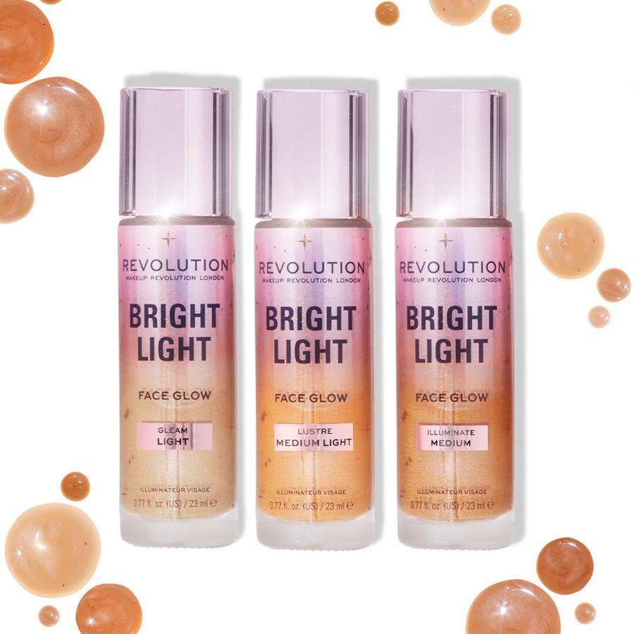 Makeup Revolution Revolution Bright Light Face Glow Lustre Medium Light 23ml