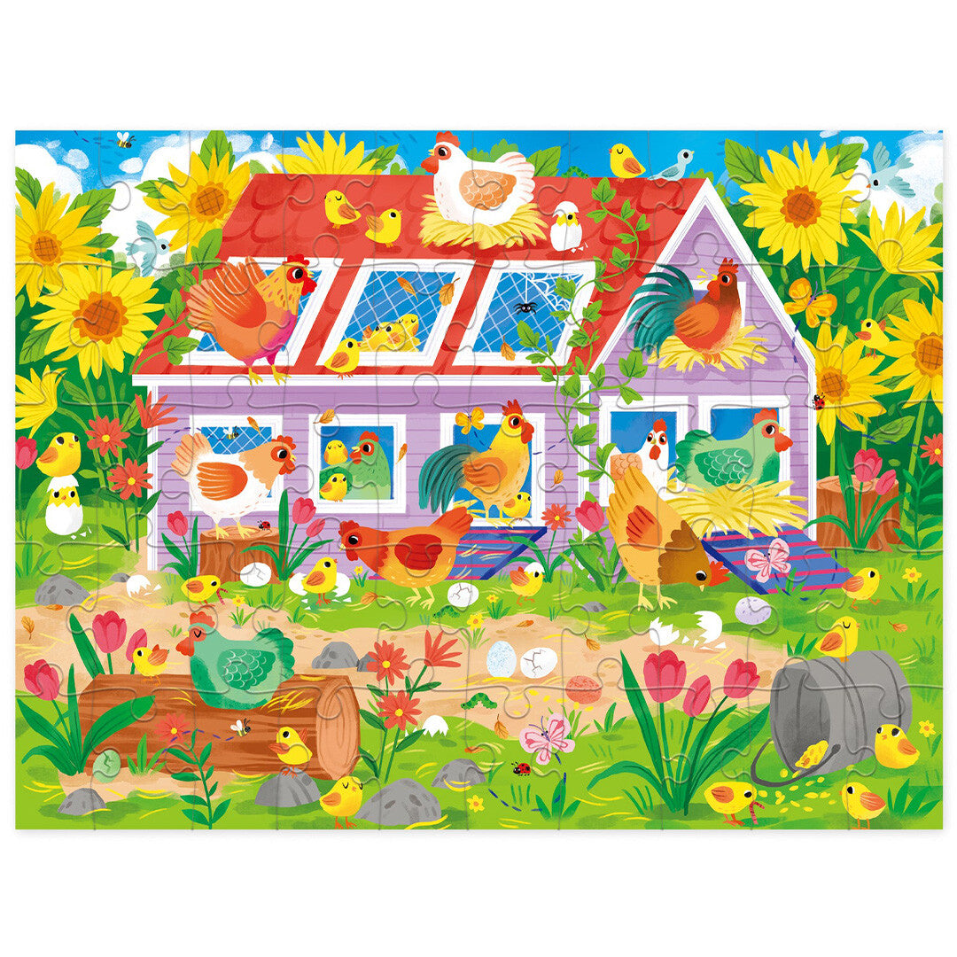 Crocodile creek puzzel kippenhok - 50st
