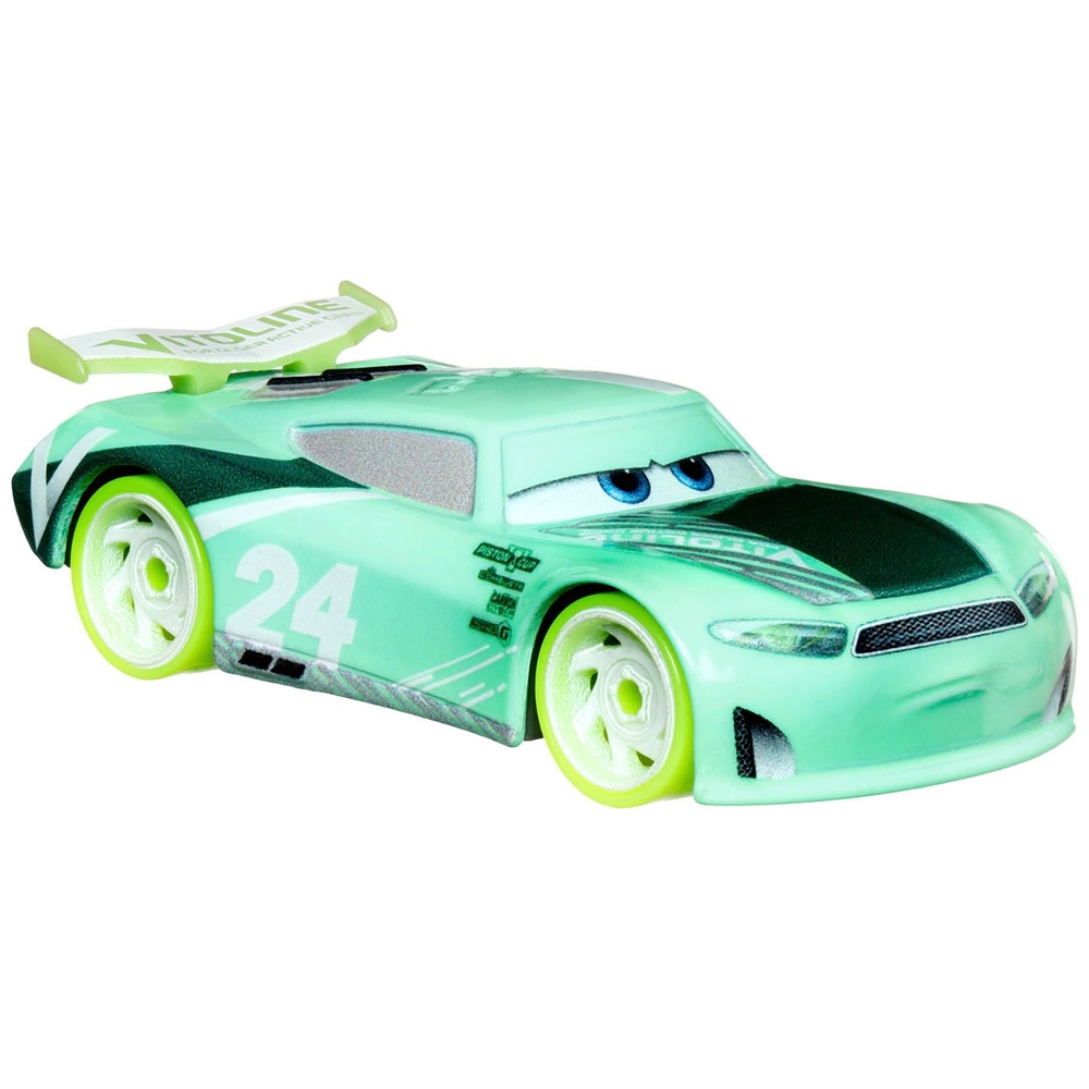 Pixar Cars Glow Racers 1:55 Chase Racelott Die-Cast Fahrzeug