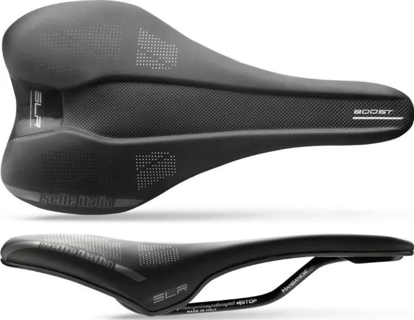 Selle Italia Siodło SELLE ITALIA SLR BOOST TM S (id match - S1) manganese tube 7, duro-tek, soft touch, sort (NEW)