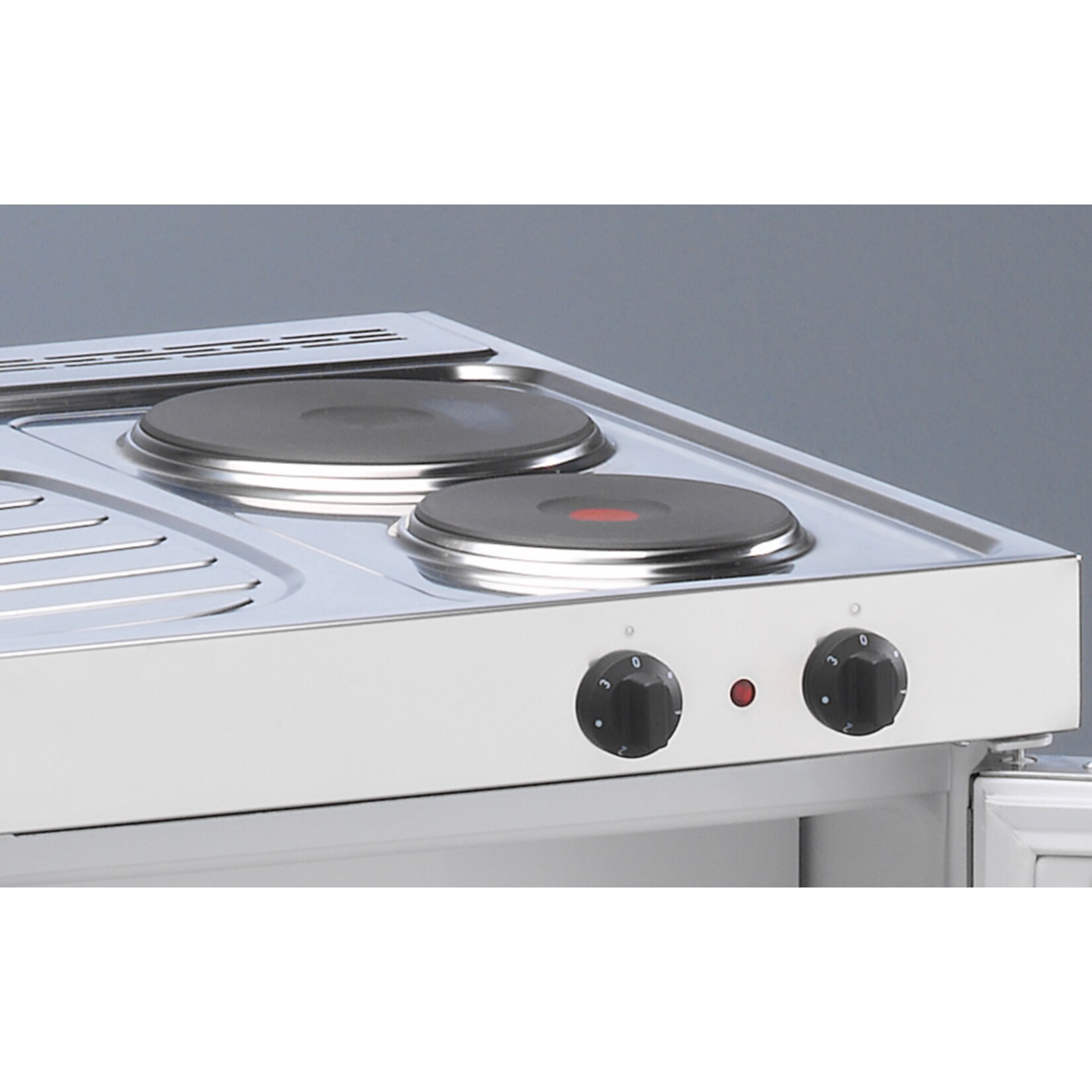 Stengel Küchen Kitchenline MK 100 weiß - Elektrokochfeld links