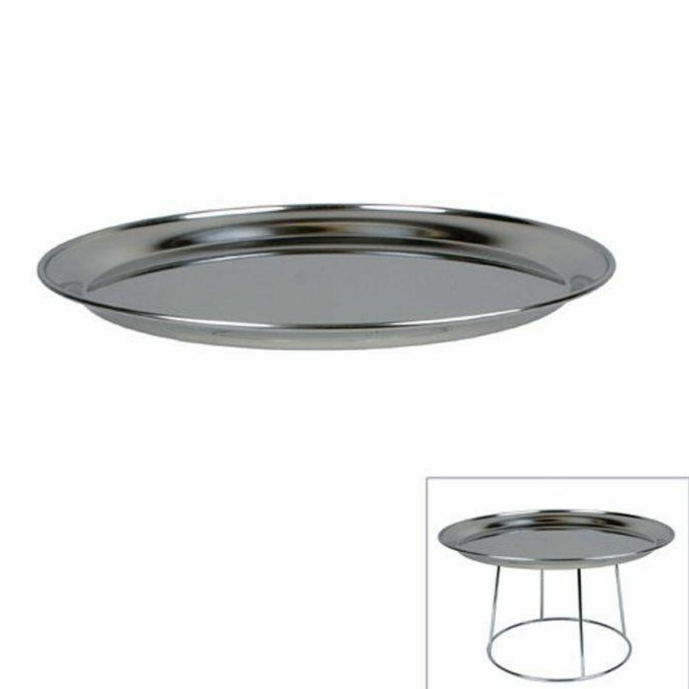 2 plateaux de fruits de mer en inox ø 36 cm
