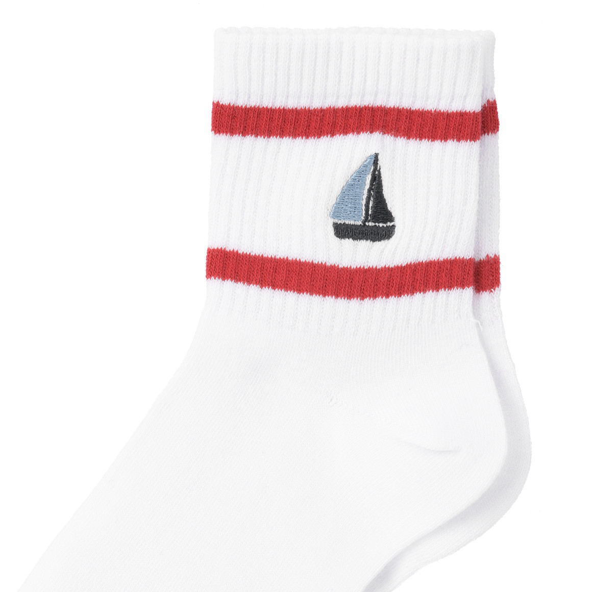 Gina Benotti 1 Paar Damen Socken mit Stickerei weiss