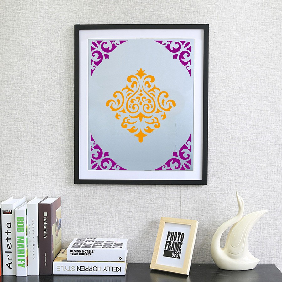 (16er Set) 15x15cm Zeichen Schablonen Wiederverwendbare DIY Mal Vorlagen - Mandala