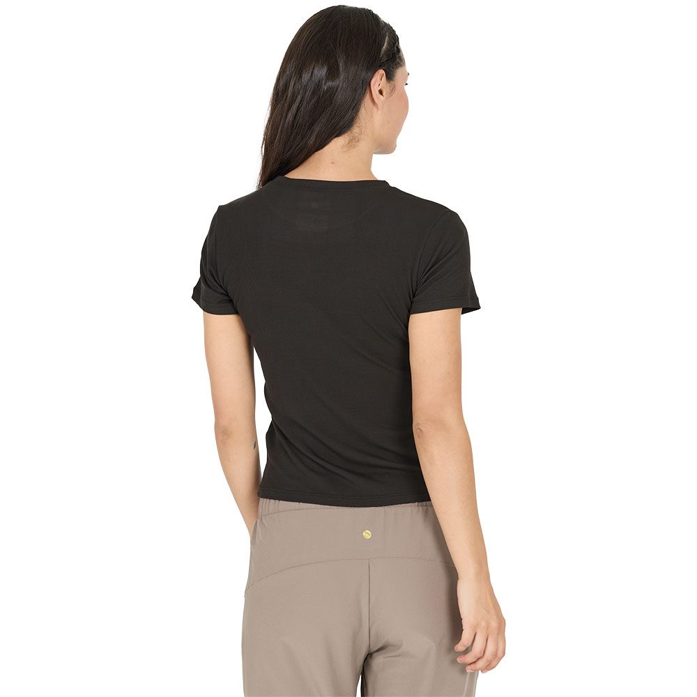 Athlecia Tinashe W Rib S/S T-Shirt Damen black