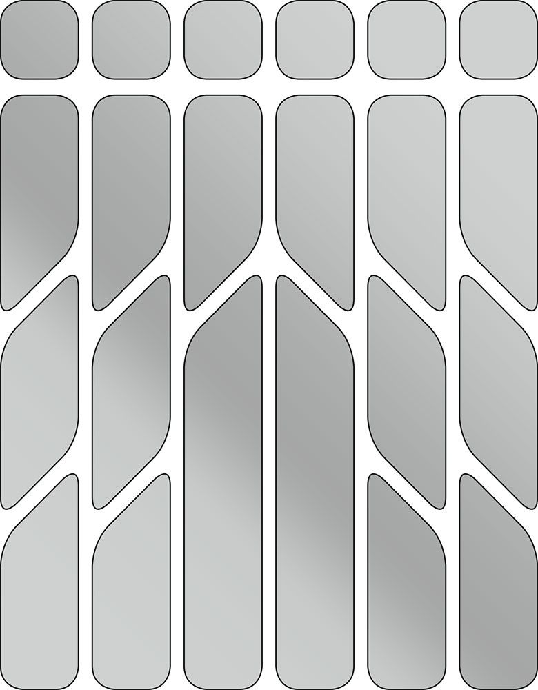 rie:sel design Reflexaufkleber Set 'reflex' silver kaufen | Bike-Discount