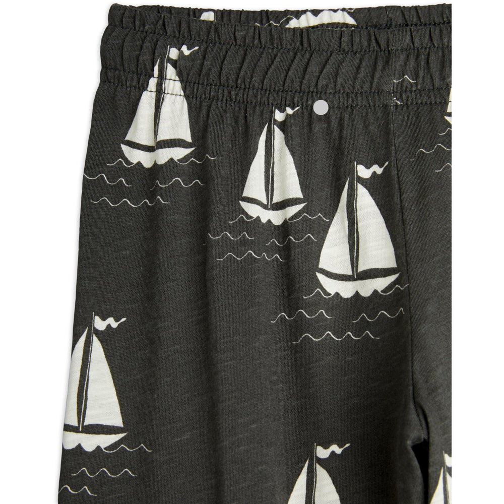 Køb Mini Rodini Grey Sailing Boats AOP Bukser