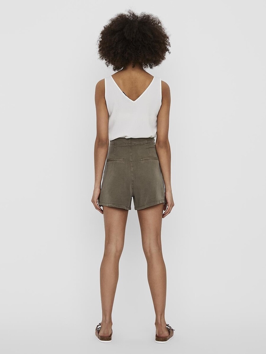 VERO MODA<br>Shorts em Lyocell, laço de fita