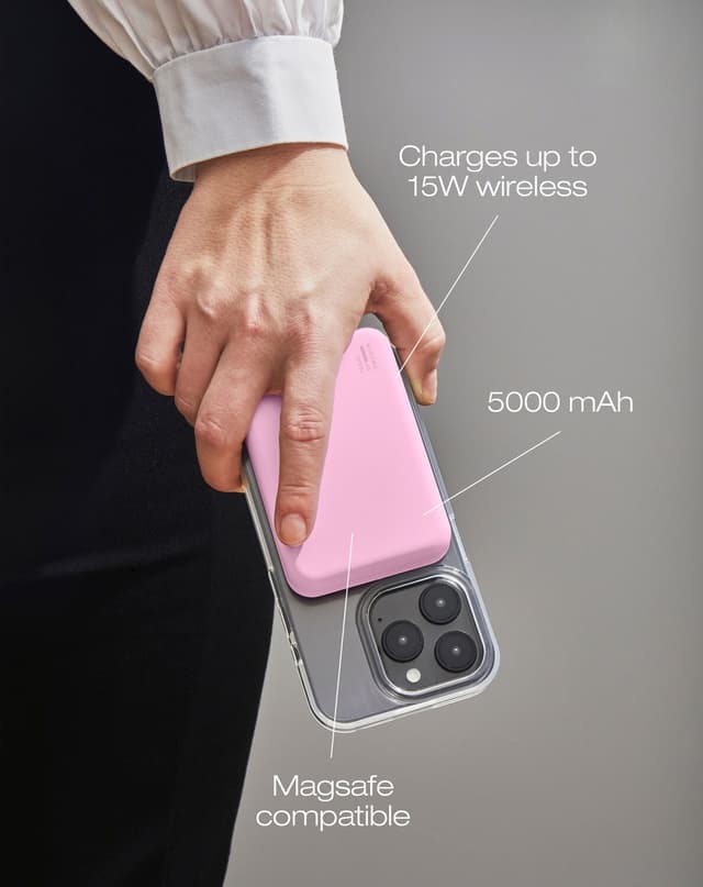 Power Bank MagSafe Bubblegum Pink