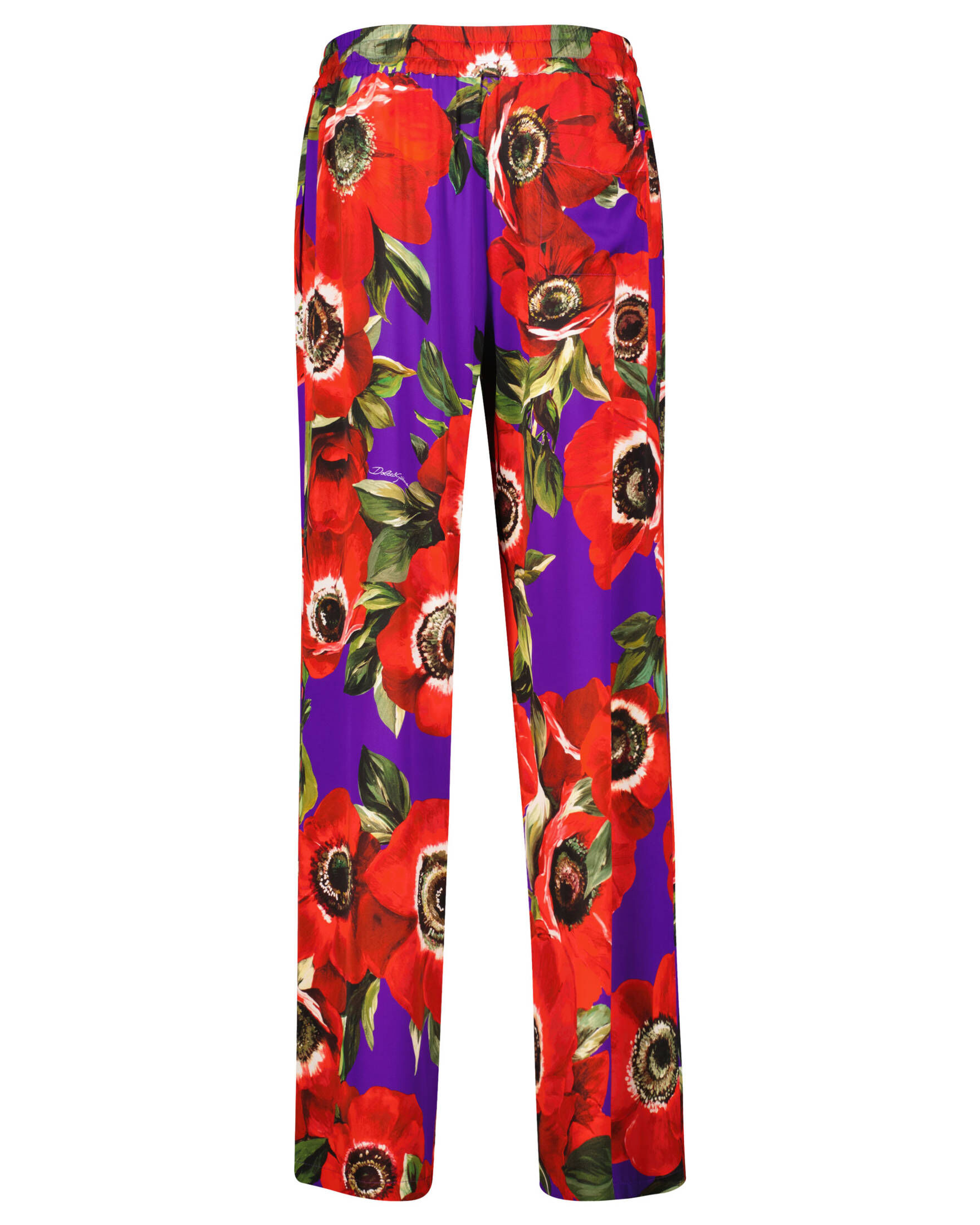Dolce & Gabbana| Damen Hose aus Charmeuse-Seide