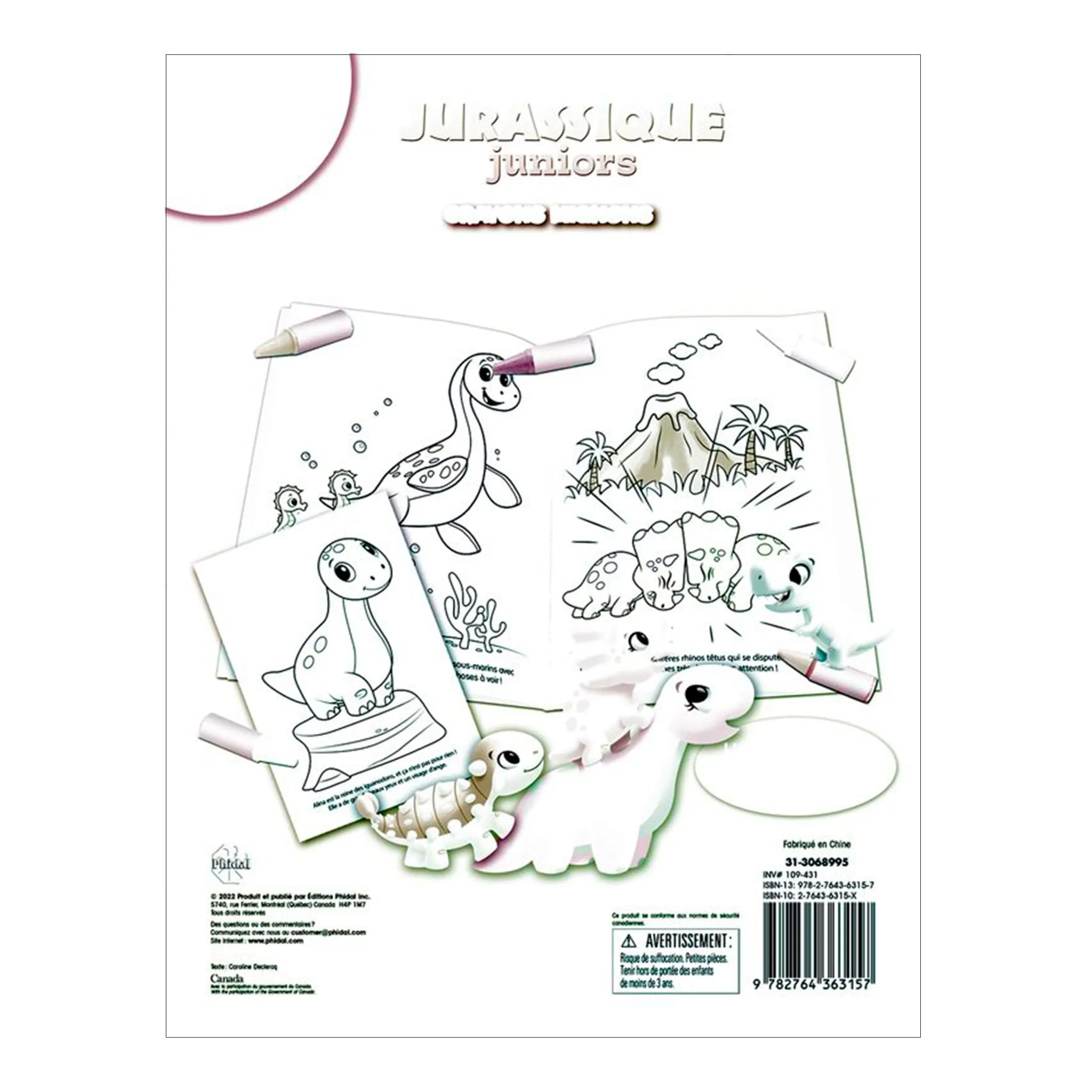 Prologue Jurassique juniors - Crayons mignons