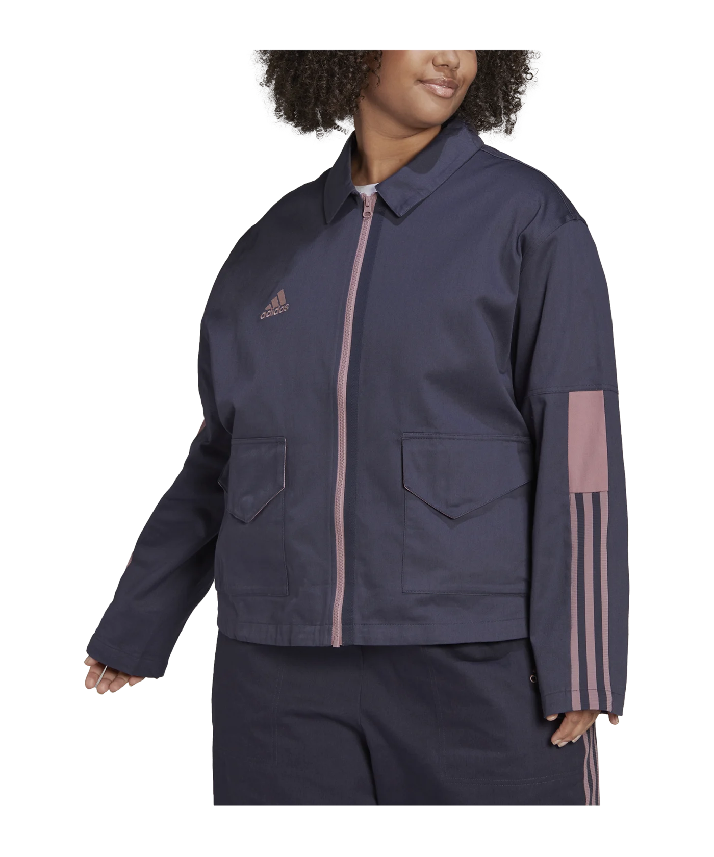adidas Tiro Cargo Jacke Plus Size Damen Blau