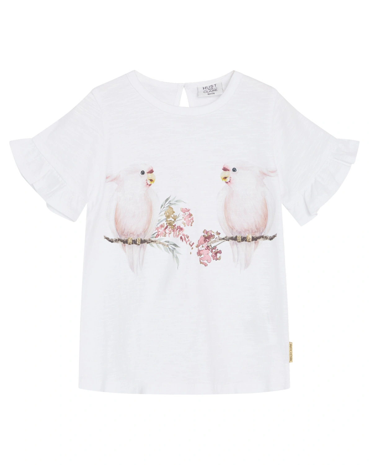 T-Shirt ACHENA BIRDS in white