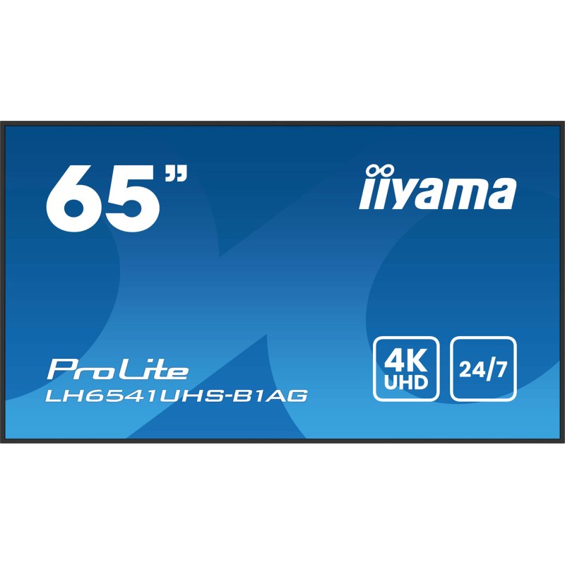 iiyama LH6541UHS-B1AG Écran d'affichage dynamique 163,8 cm (64.5