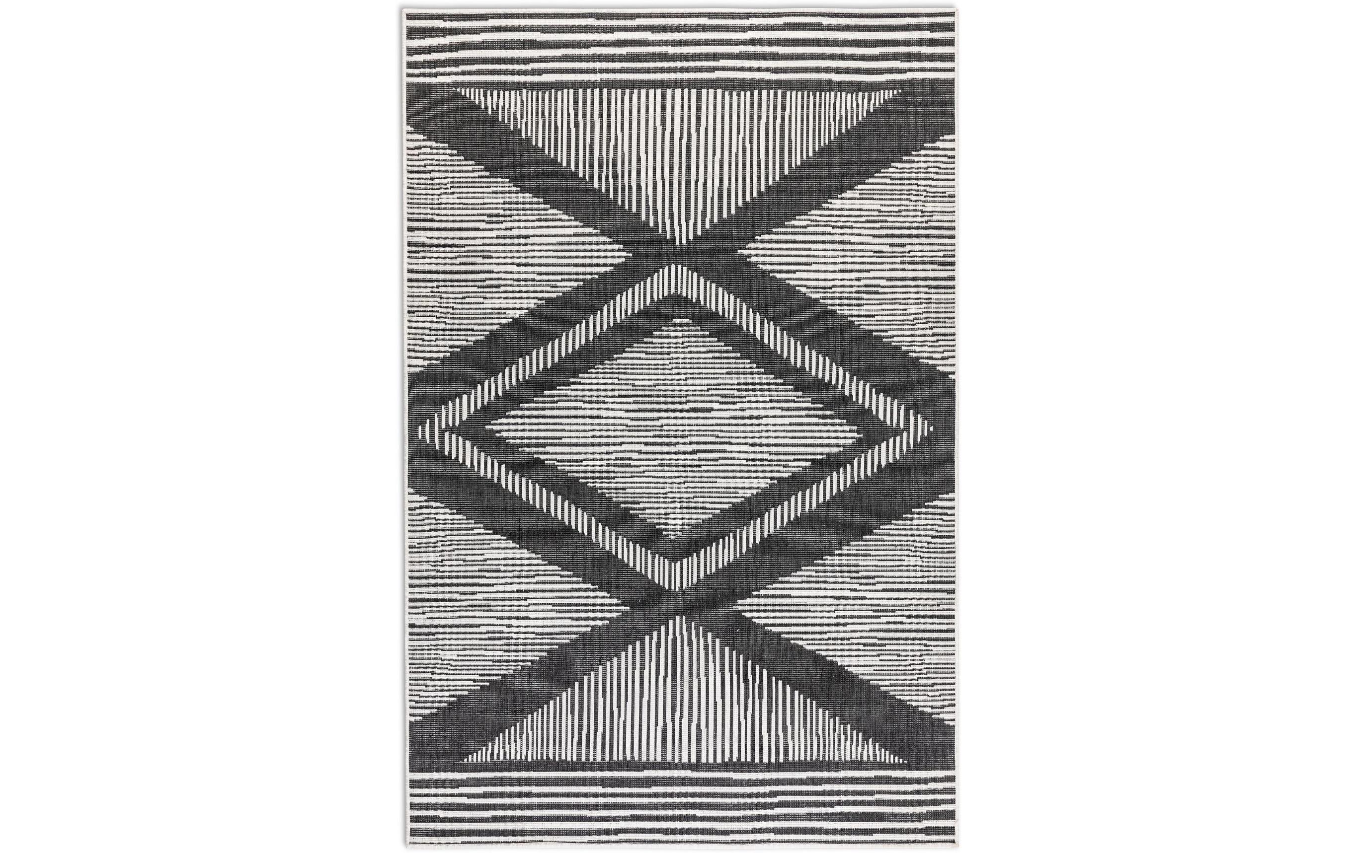 Teppich Rhombus 120 x 170 cm, BlackDesignteppich