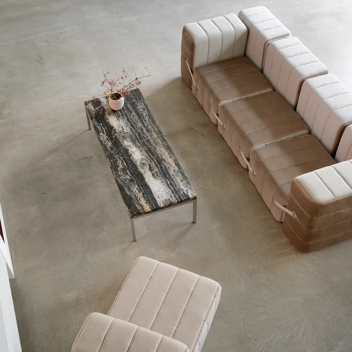 Ambivalenz - Curt Sofa Set 4, serpentine / grün, (Barcelona - V3347 / 39)