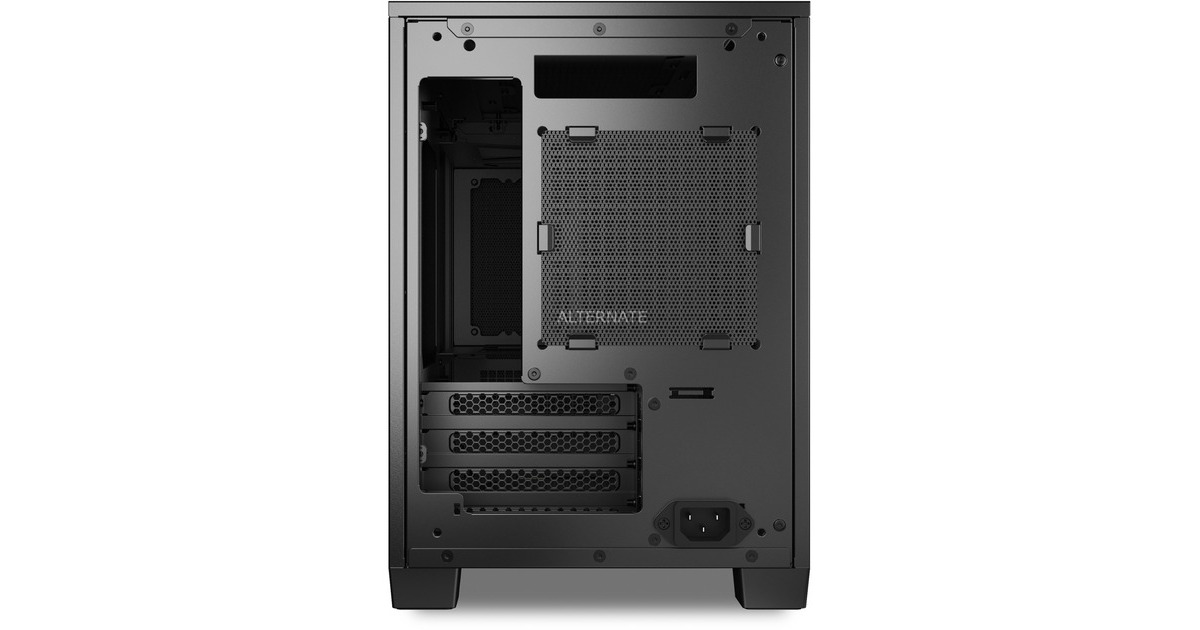 SharkoonRebel C20 ITX mini tower behuizing  (Zwart | 2x USB-A | 1x USB-C)
