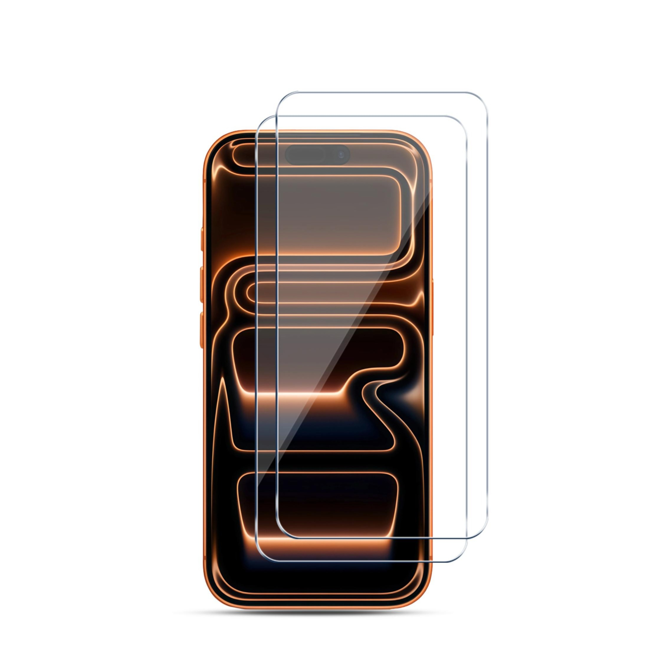 (2er Set) iPhone 17 / 17 Pro / 16 Pro Panzer Glas Displayschutz Case Friendly
