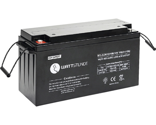 WATT HOUR accu AGM12-150 12V VRLA AGM accu 150Ah C10 zonne-accu