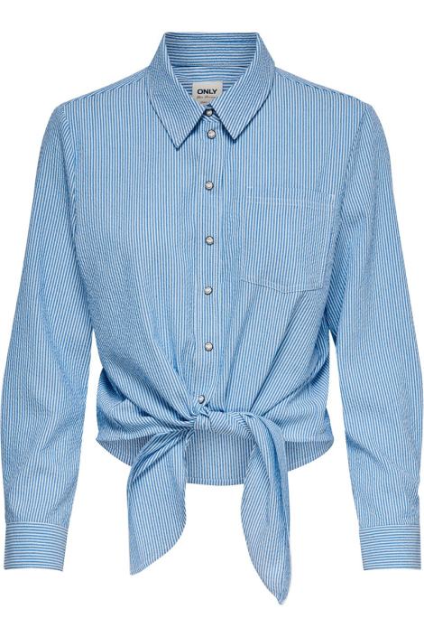 Only blauwe dames blouse