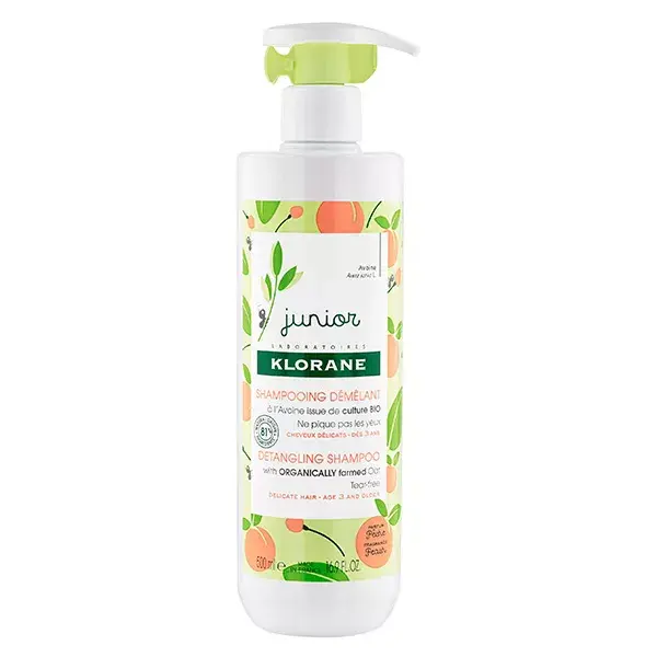 Klorane Junior Shampoing Démêlant Pêche 500ml