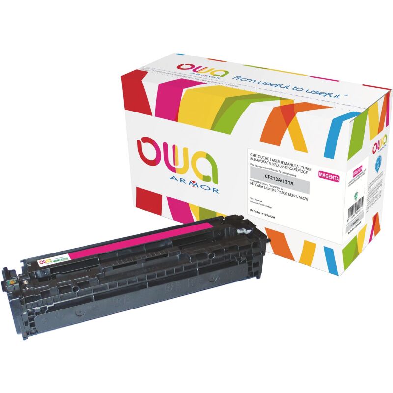 Toners Owa compatibles HP 131A couleurs séparées pour imprimante laser