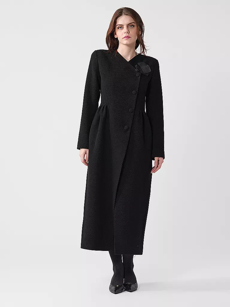 EMPORIO ARMANI Wollmantel  schwarz