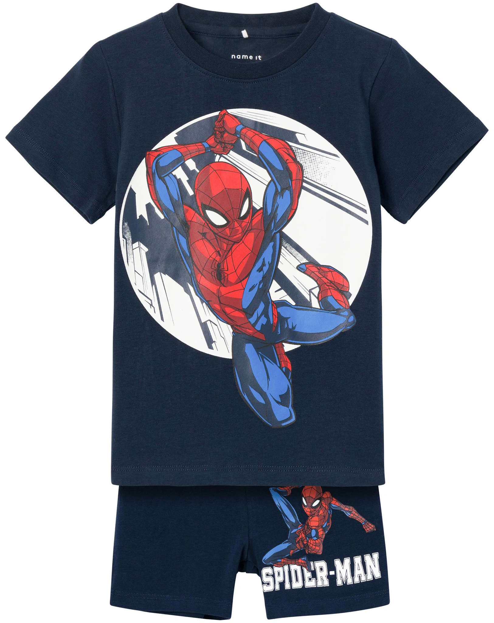 Schlafanzug NMMNOW SPIDERMAN kurz in dark sapphire