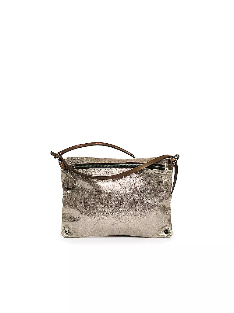 INA KENT Ledertasche - Umhängetasche MOONLIT Ed. 1 silber