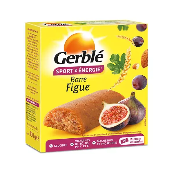 Barras de figo Gerblé Sport 6 x 25g
