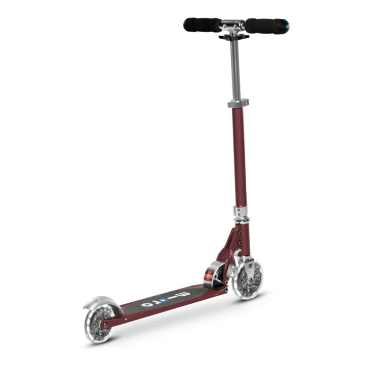 Micro Trottinette Micro Sprite LED | Rouge foncé