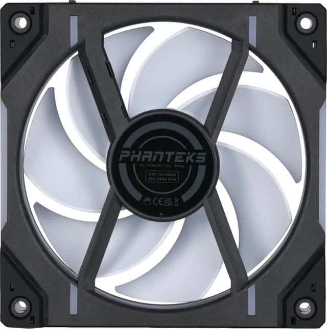 Phanteks D30 Reversed Airflow DRGB 120mm PWM-blæser (sort)