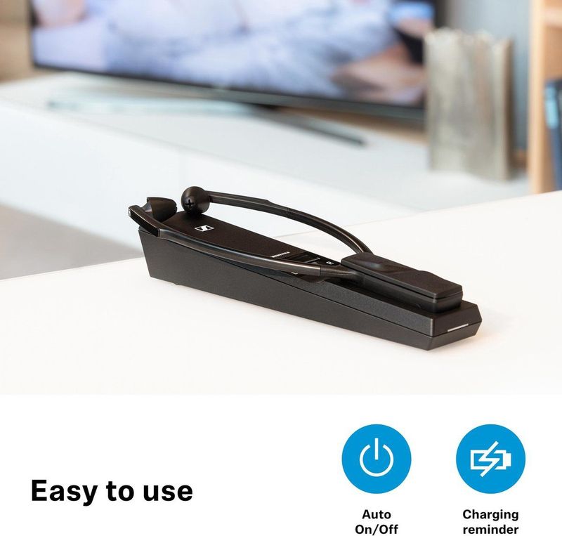 Sennheiser - RS 5200 - Draadloze TV-Luistersysteem - Zwart - Hoogwaardig Geluid