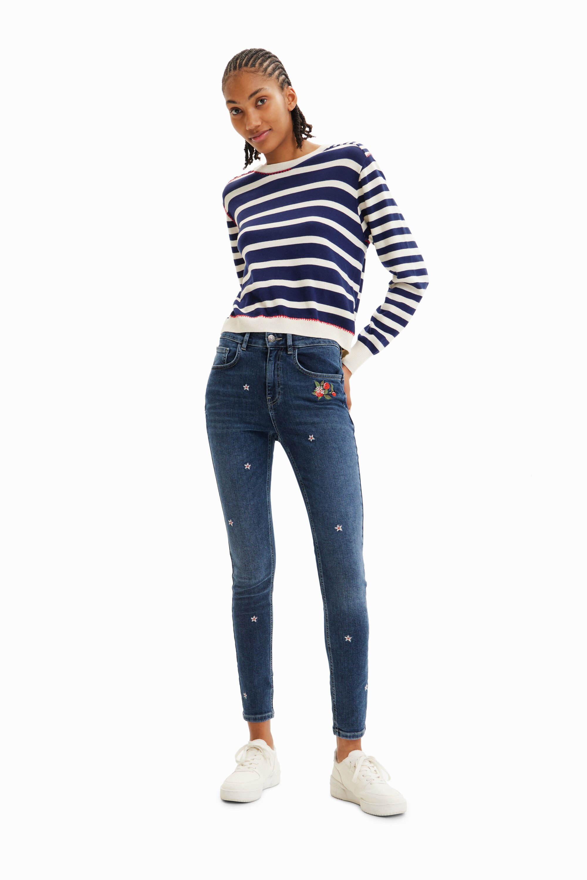 Pull rayures marines