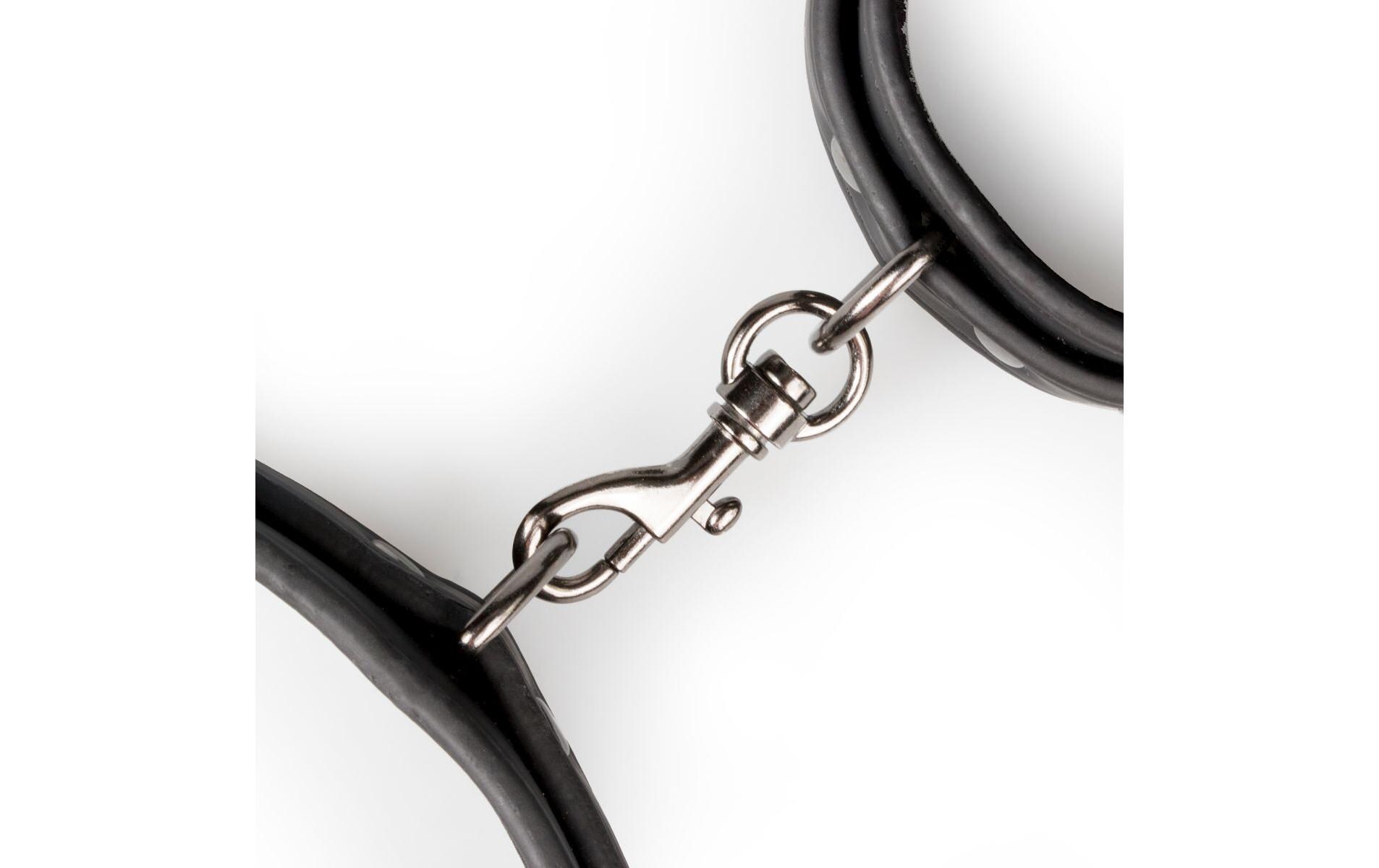 Thigh und Wrist Cuff Set SchwarzFesselset für Bondagespiele