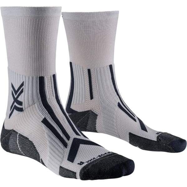 Chaussette running X-SOCKS TRAILRUN PERFORM CREW PEARL GREY/CHARCOAL