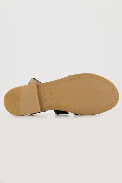 Leder-Sandaletten, Schnallen, Weite H