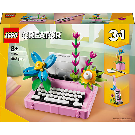 LEGO Creator 3-i-1 Skrivemaskine med blomster 31169