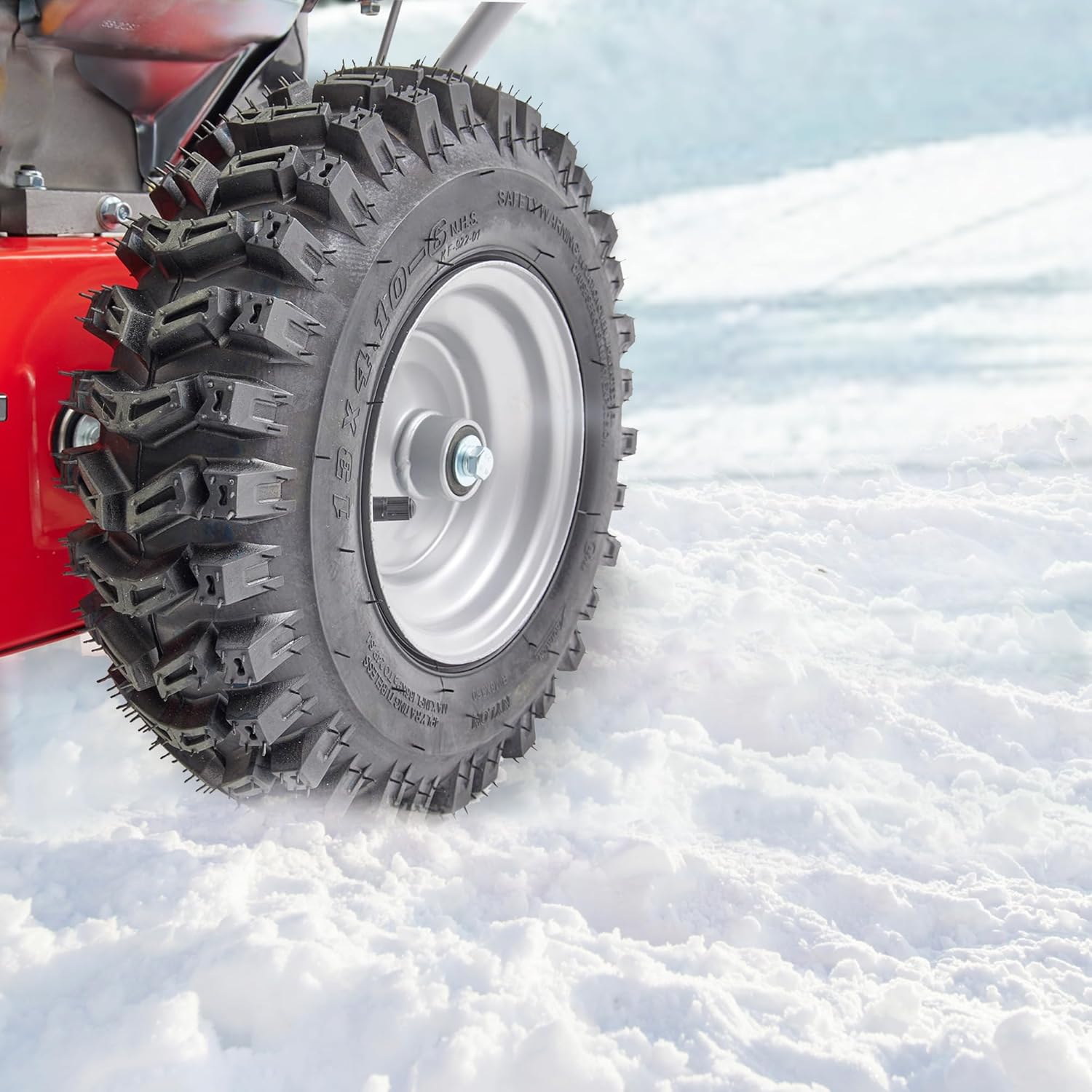 HECHT Starke Schneefräse Benzin von HECHT – 61 cm Arbeitsbreite – 2-stufig – 53 cm Arbeitshöhe – 13 m Auswurfweite – mit drehbaren Auswurfkamin, 6-Vorwärts- & 2-Rückwärtsgänge
