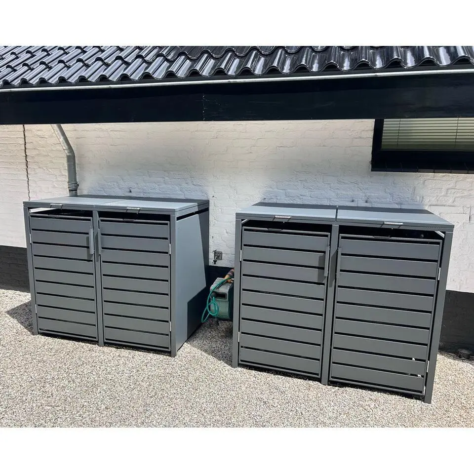 Kliko ombouw - 2 containers - Antraciet