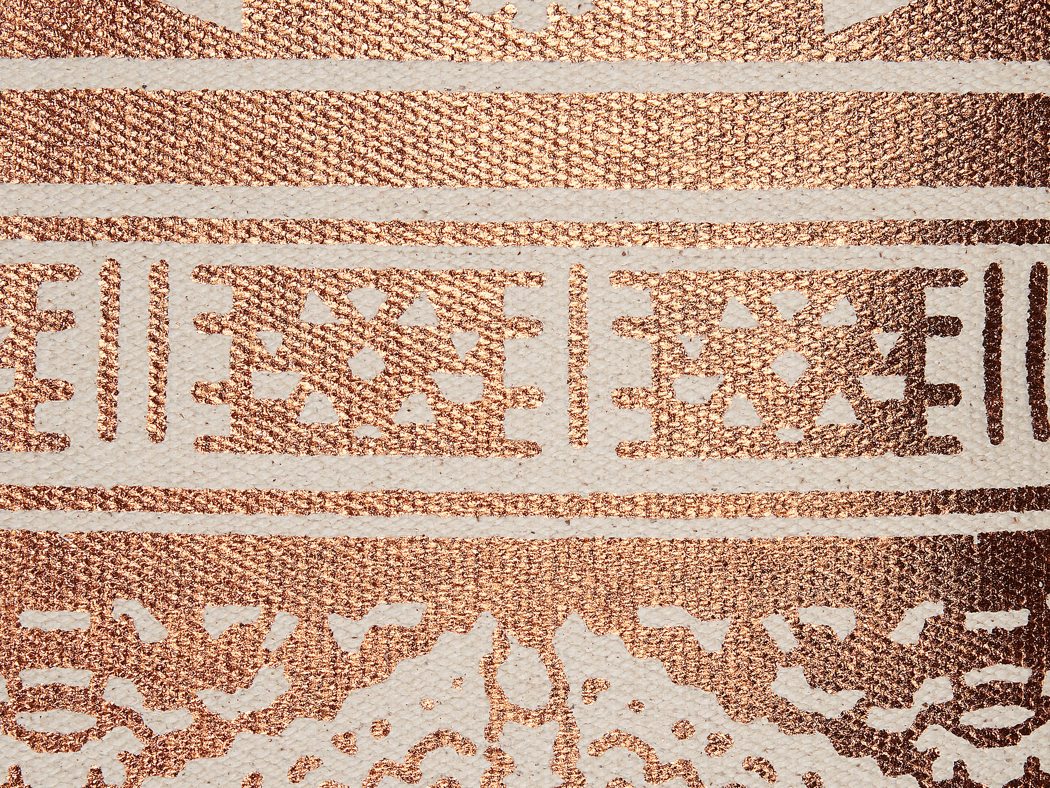 Sierkussen OUJDA Katoen 50 x 50 cm Koper geometrisch patroon