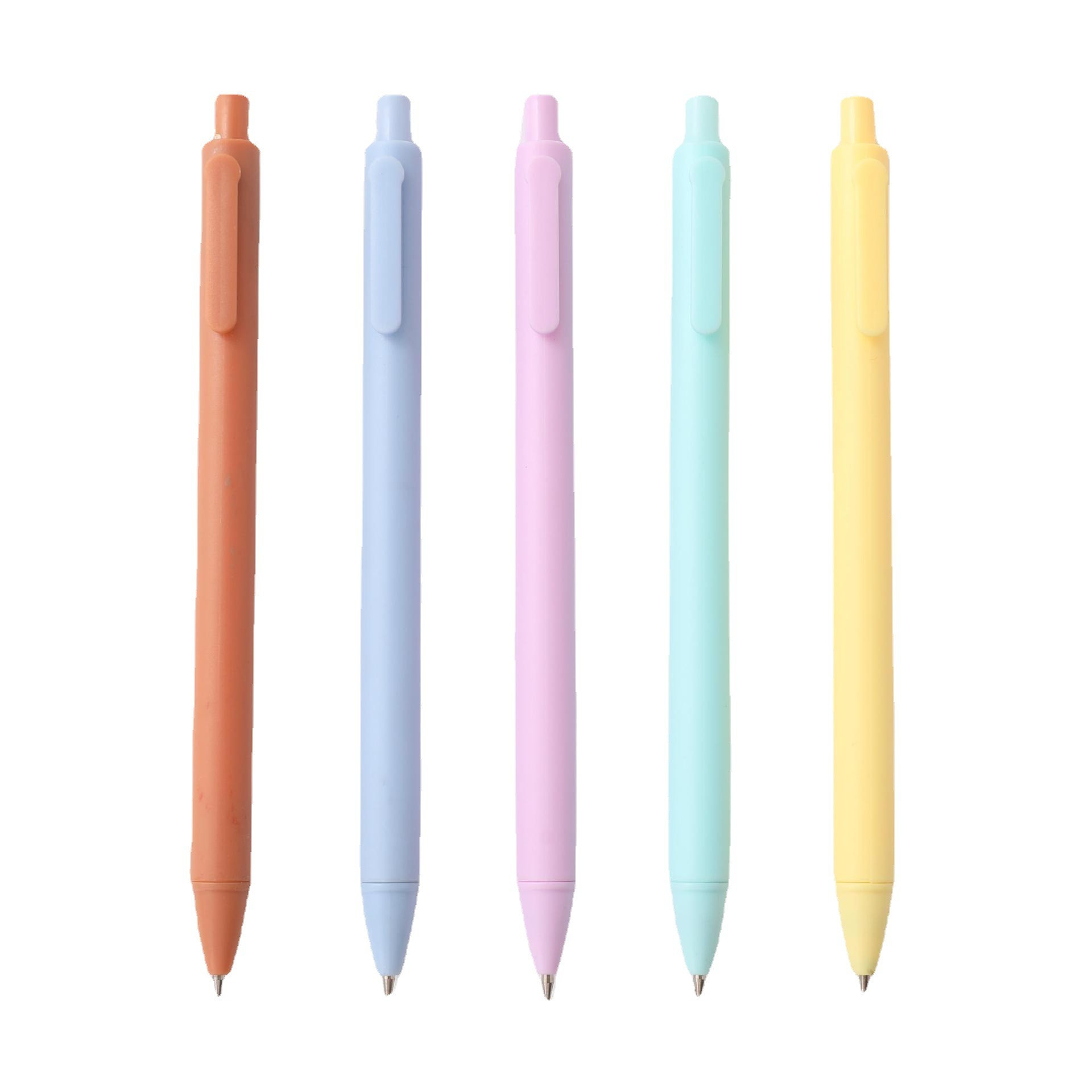 (10er Set) 0.5mm Druck Kugelschreiber Gel Pen Kuli Stift im Pastell Design - Assortiert