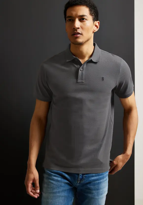 Piquée Poloshirt - ash grey