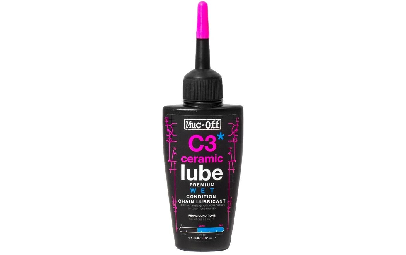 Kettenöl C3 Wet Ceramic Lube 50 mlKeramik-Schmiermittel für nasses Wetter