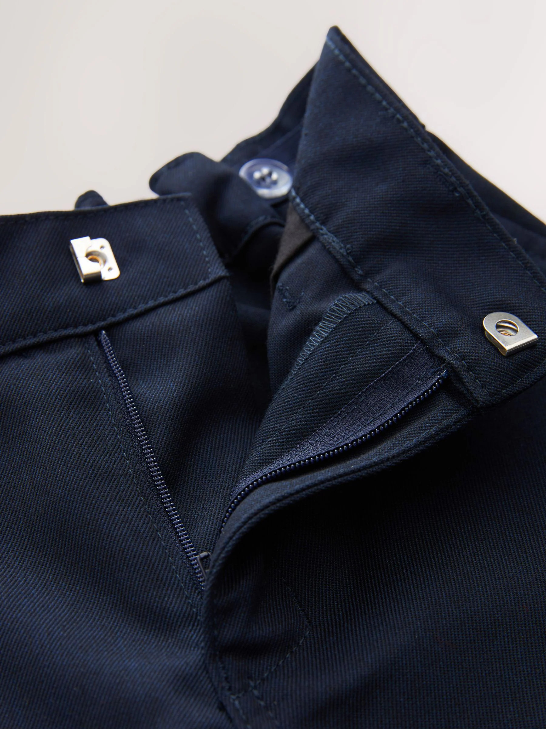 Marineblauw - Schoolshorts zonder plooien (3-14jr)