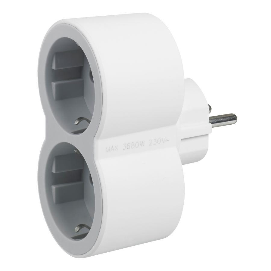 FICHA 2X2P T OBT LEGRAND BRANCA/CINZA