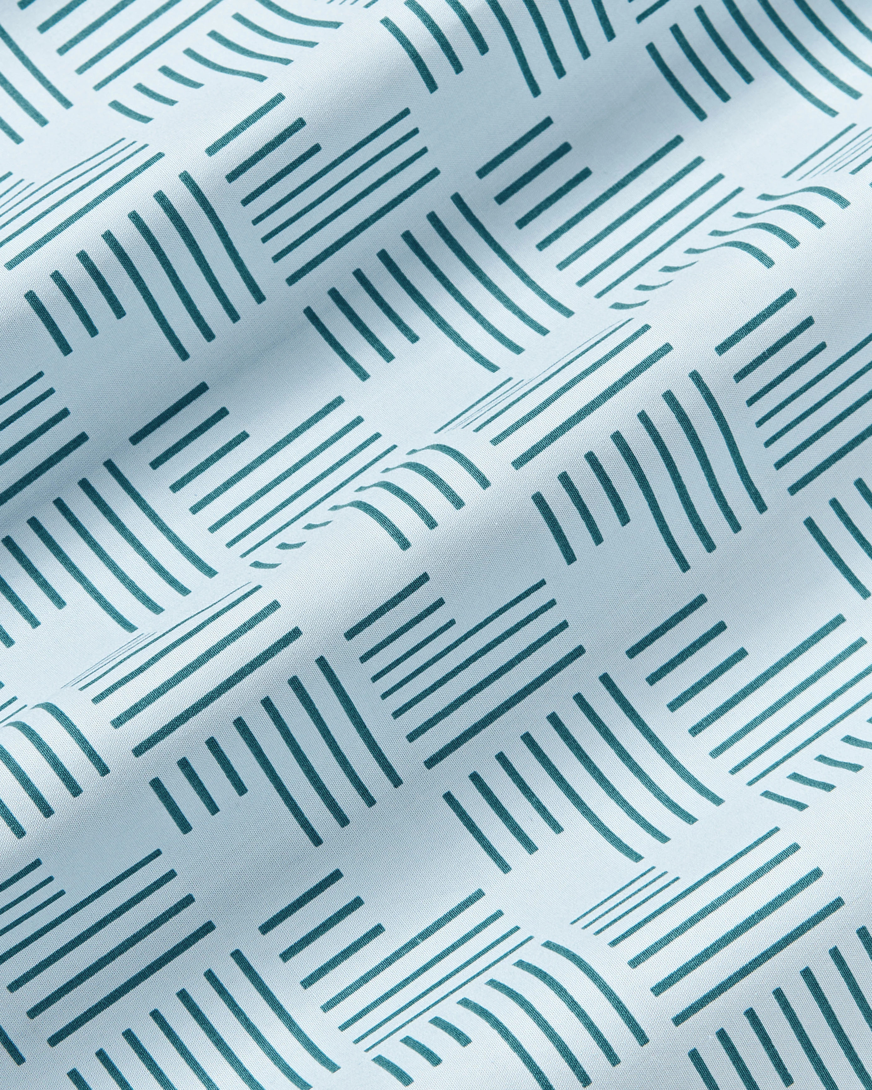 Katoenen perkal kussenhoes Inki met geometrische print