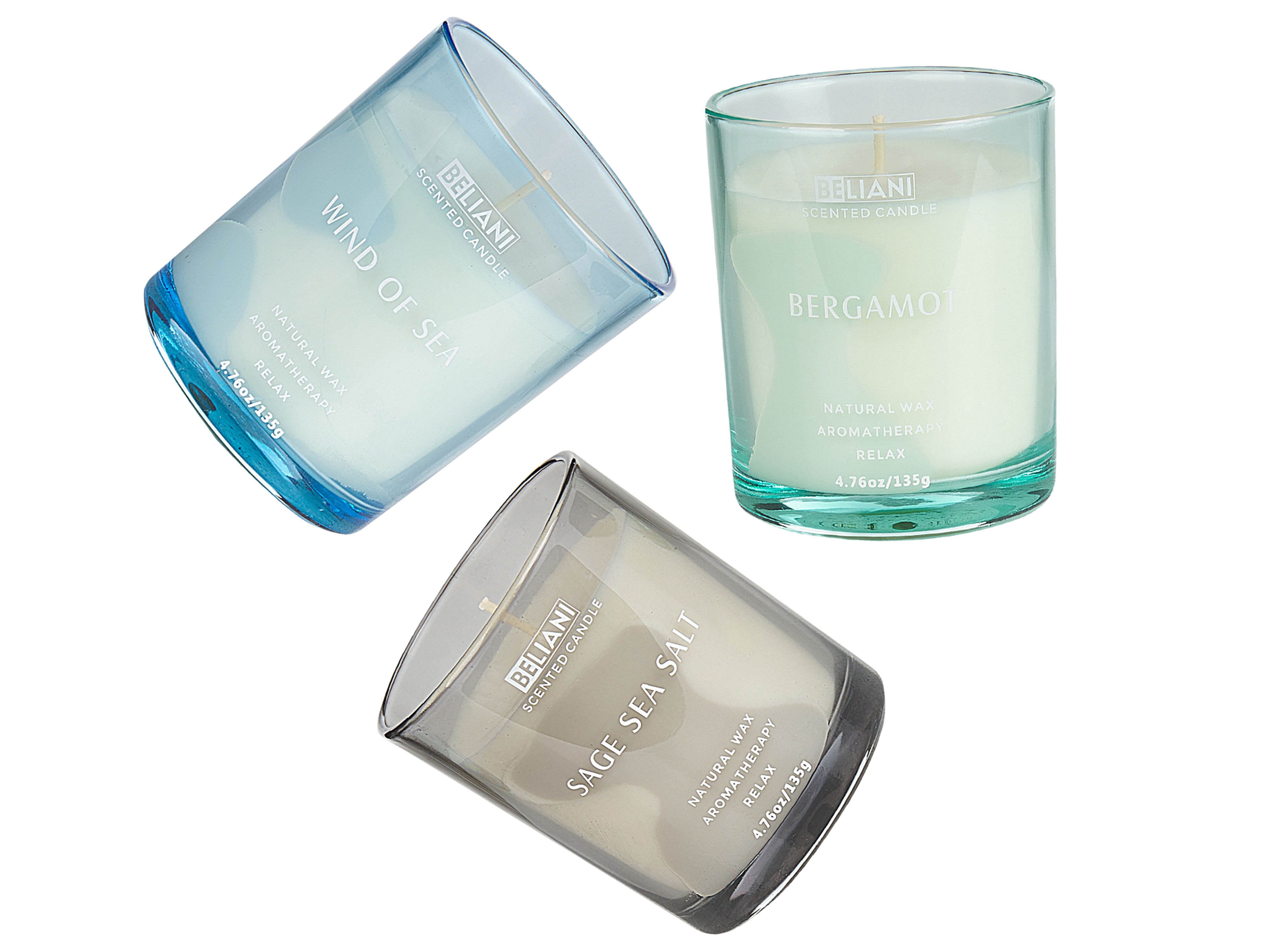 Set van 3 geurkaarsen SHEER JOY Soja wax Frisse geurnoten