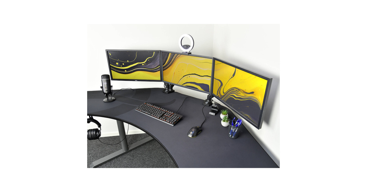 ArozziArena Angelo - Gun Metal gaming desk  (Gunmetal)